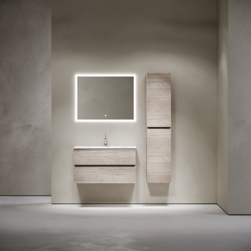 Тумба под раковину Sancos Urban UR90EG 89х45х55 подвесная цвет дуб галифакс натуральный - фото 2